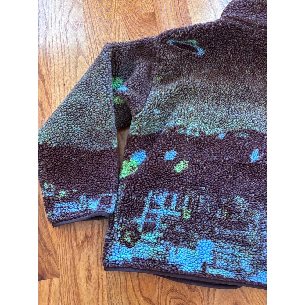 Sundae School Namsan Tower Fleece Jacket Multicolor Alien Space Zip Up Mens M‎ - Picture 13 of 13